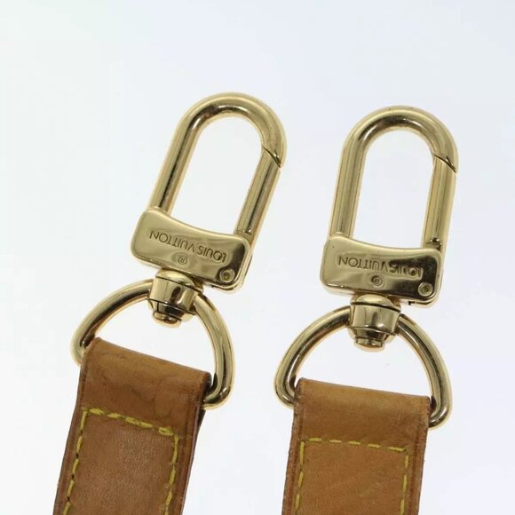 LOUIS VUITTON Adjustable Shoulder Strap Leather 31.1""-37.8"" Beige Auth - Picture 8 of 11